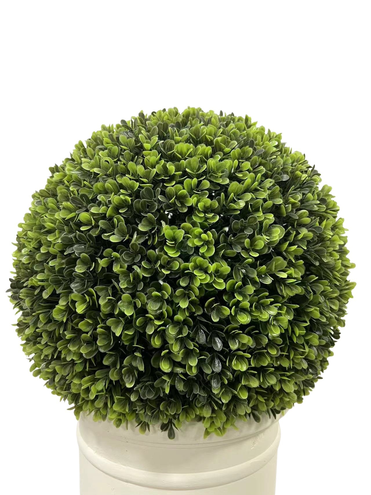 24" Ball Topiary Faux Plant in Pot - Outdoor Decor
