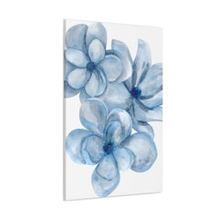 Flowering Blues Wrapped Canvas Gallery Wall Art