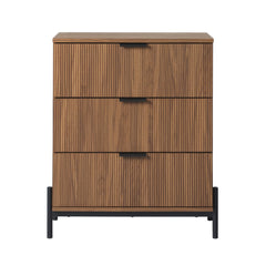 3-Drawer Chest with Reeded Drawer Fronts - Dressers
