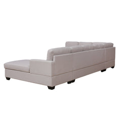 3-Piece U-Shape Sectional Sofa with Chaise Lounge Couch - Sofas