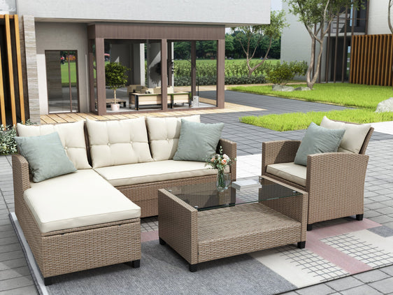 4-Piece-Conversation-Set-with-Seat-Cushions-Outdoor-Seating