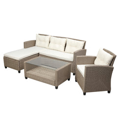 4-Piece Conversation Set with Seat Cushions - Outdoor Seating