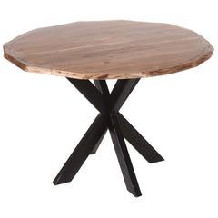 41 Inch Handcrafted Live Edge Round Dining Table - Dining Tables