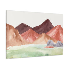 Sunset Mountains Wrapped Canvas Gallery Wall Art