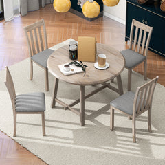5-Piece Dining Set with Dining Table and 4 Dining Chair - Outdoor Dining