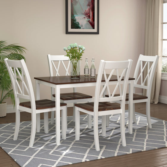 5-Piece-Dining-Table-Set-with-4-Dining-Chair-Dining-Set
