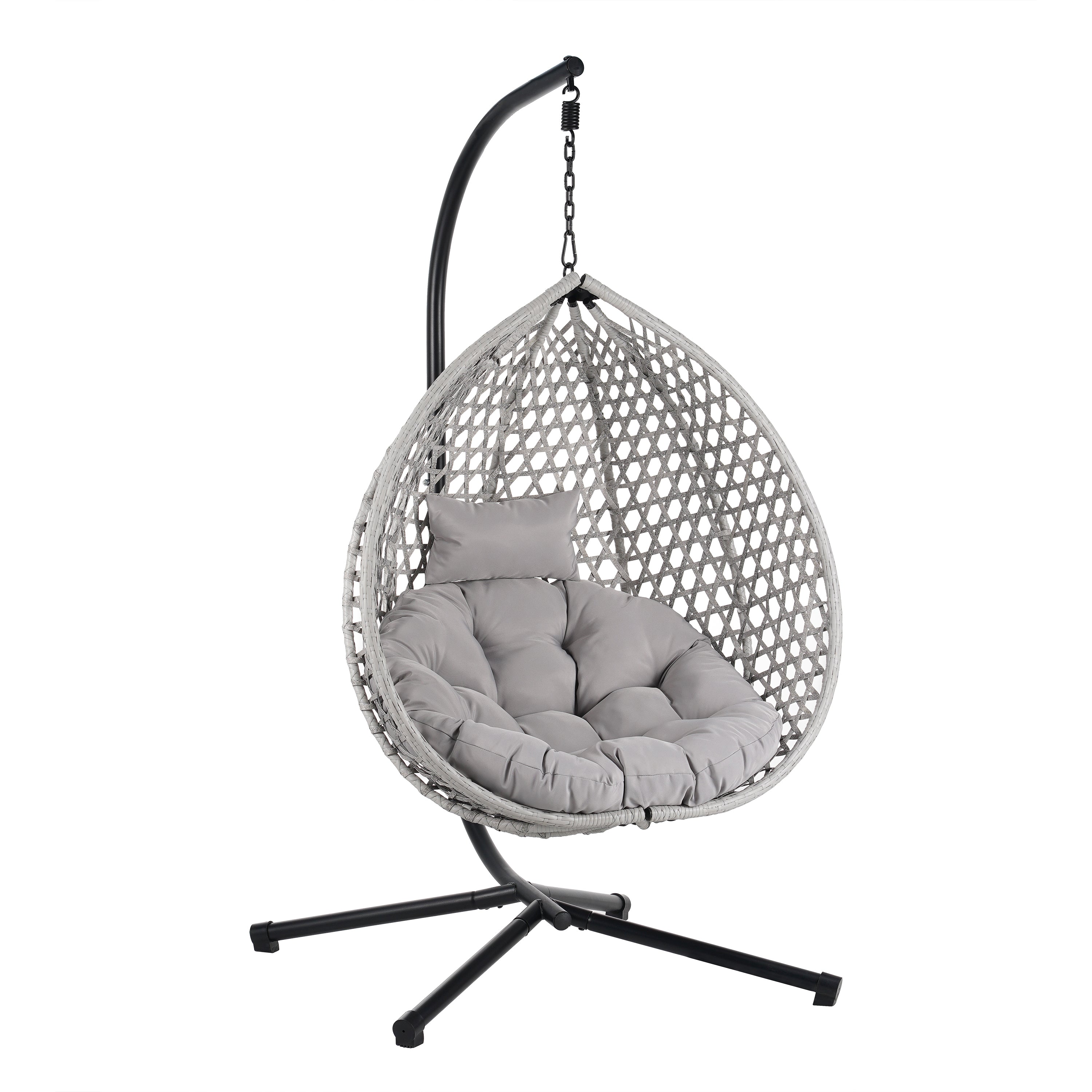 Hanging Swinging Egg Chair with Rattan Weaving, Base Included – Pier 1