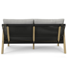 Acacia Wood Sofa with Weather-Resistant Cushion - Outdoor Seating