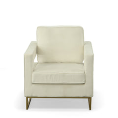 Adadon Velvet Upholstered Arm Chair - Accent Chairs