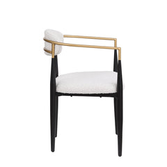 Ascend Dining Chair with Refined Toothpick Frame and Gold Accent, Set of 2 - Dining Chairs