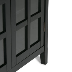 Ascent Medium Storage Cabinet with Tempered Glass Doors and 2 Adjustable Shelves - Storage Cabinets