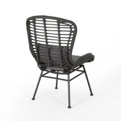 Calypso Outdoor Habra Chair with Water Resistance Cushion and Iron Frame - Outdoor Patio Chair
