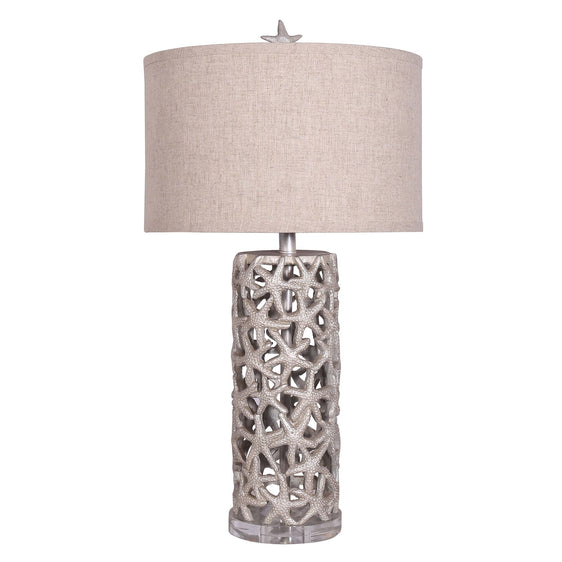 Darla 30" Poly Star Table Lamp -Beige, (Set of 2) - Table Lamps