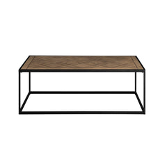 Decorative Parquet-Top Rectangle Coffee Table - Coffee Tables