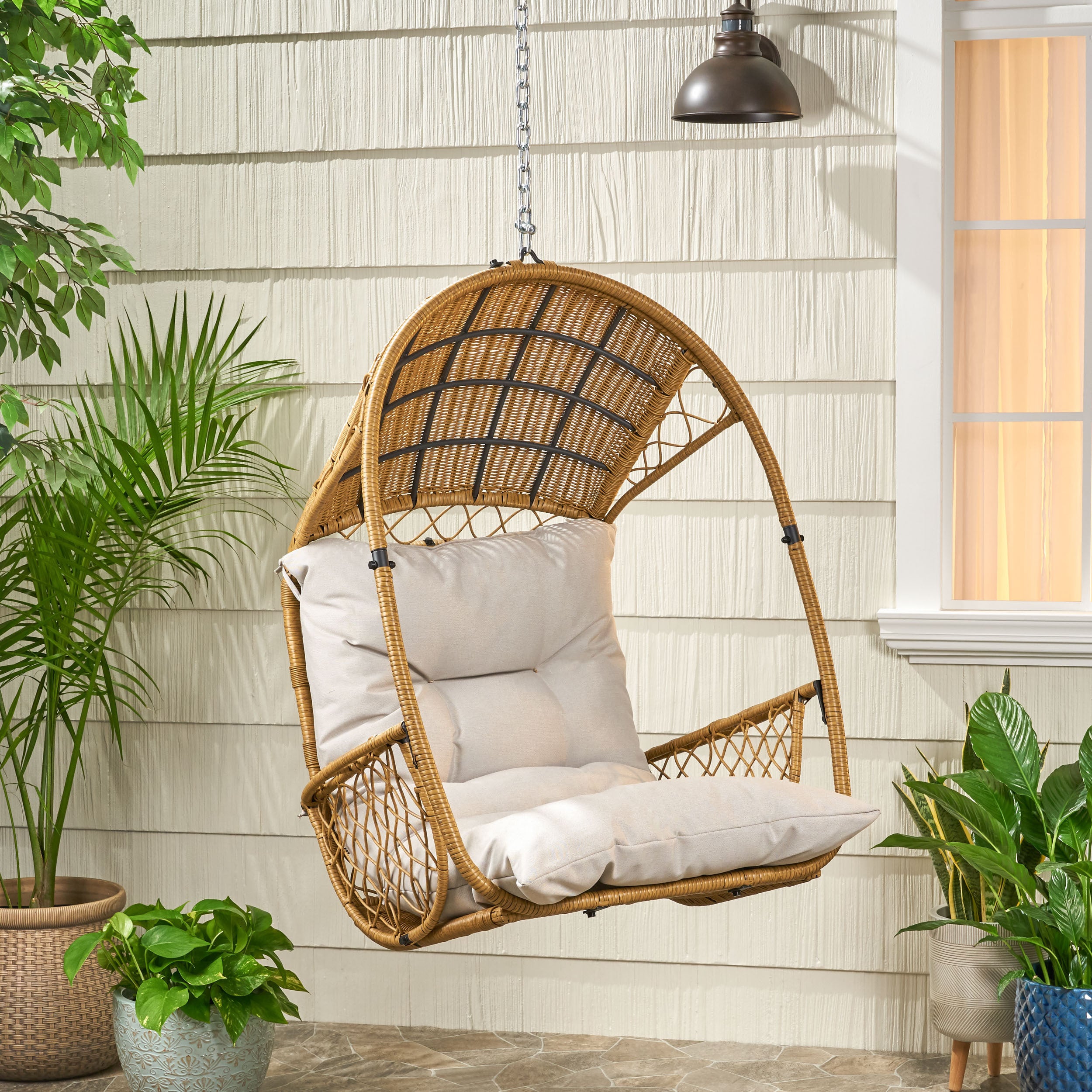 Malia Outdoor Wicker Swingasan™ Hanging Chair – Pier 1