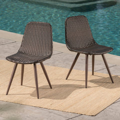 Dreamweaver Outdoor Dining Chair with Powder Coated Legs (set of 2) - Outdoor Patio Chair