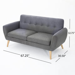 Dusk Loveseat with Button-tufted Backrest - Sofas