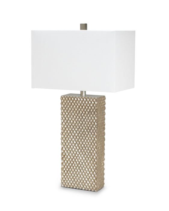 Elanor 29" Diamond Gold Polyresin Table Lamp, (Set of 2) - Table Lamps