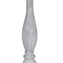 Elmwood 63" White Distressed Polyresin Floor Lamp - Table Lamps