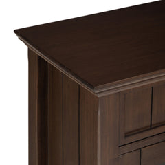 Entryway Storage Cabinet with Tempered Glass Doors and Brushed Nickel Knobs - Storage Cabinets