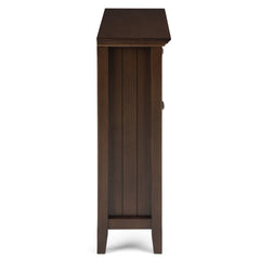 Entryway Storage Cabinet with Tempered Glass Doors and Brushed Nickel Knobs - Storage Cabinets