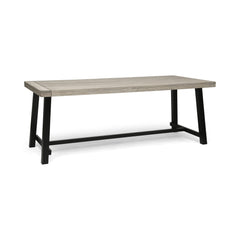 Equilibrium Outdoor Dining Table with Slat Top - Outdoor Tables