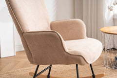 Ethereal Rocking Chair with Recessed Arms and Wingback - Accent Chairs