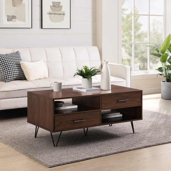 Etherealix Hairpin-Leg Coffee Table - Coffee Tables