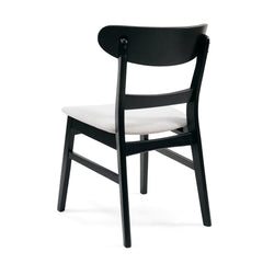 Euphoria Dining Chair with Open Back and Solid Wood Frame - Dining Chairs