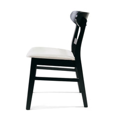 Euphoria Dining Chair with Open Back and Solid Wood Frame - Dining Chairs