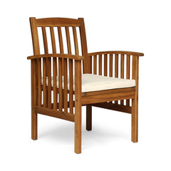 Evoke Dining Chair with Slat Design and Square Arm - Dining Chairs