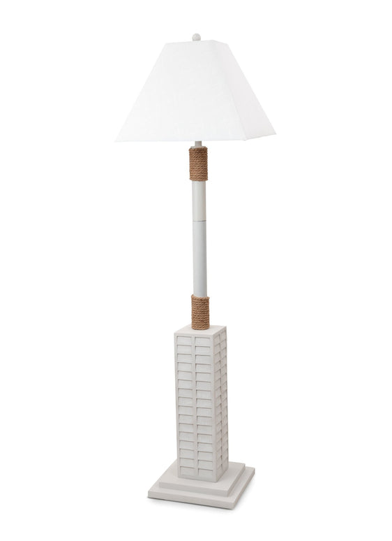 Floor Shutter 63" Polyresin Coastal Floor Lamp off white - Lighting