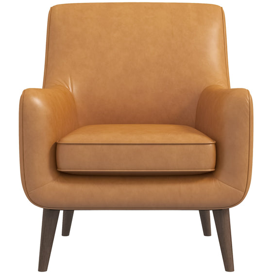 Genuine Leather Lounge Chair - Accent Chairs