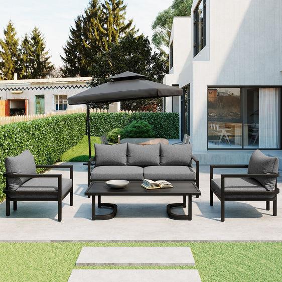 Harmonize-4-Piece-Outdoor-Steel-Sofa-Set-with-Waterproof,-Anti-rust,-and-Anti-UV-Properties-Outdoor-Seating
