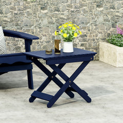 Kin Outdoor Folding Wooden Side Table - Outdoor Tables