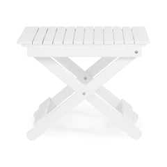 Kin Outdoor Folding Wooden Side Table - Outdoor Tables