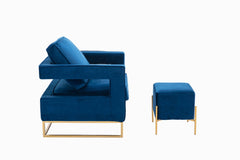 Larenta Upholstered Chair and Footrest - Accent Chairs