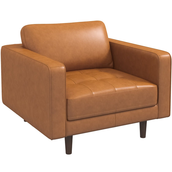 Leather Medium-Firm Lounge Chair - Accent Chairs