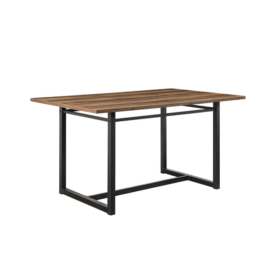 Metal and Wood Rectangle Dining Table - Dining Tables