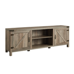 Misty Double Barn Door 70" TV Stand for 80" TVs with Center Shelves - TV Stand