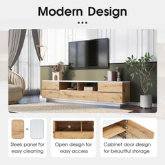 Modern TV stand for TVs up to 80'' with Multi Functional Storage - TV Stand