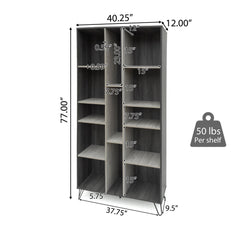 Multi Function Display Cabinet with 18 Shelves and Unique Design - Cabinets