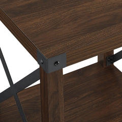 Nexusify Metal-X 2-Tier Side Table - Side Tables