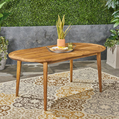 Outdoor Acacia Wood Dining Table - Outdoor