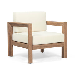 Outdoor Club Chair with Cushion and A Shape Legs - Outdoor