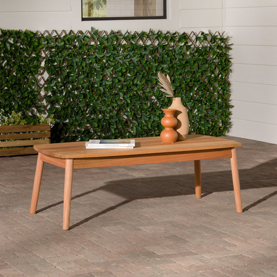Outdoor Eucalyptus Wood Coffee Table - Coffee Tables