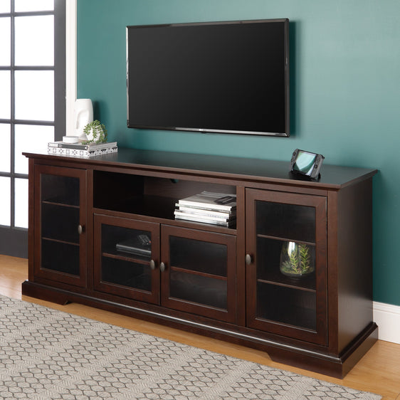 Revel 70" TV Stand for 80" TVs with 4 Glass Doors - TV Stand