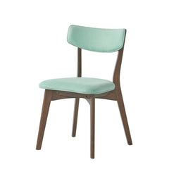 Serendipitous Mid-Century Dining Chair with Open Back and Natural Oak Frame - Dining Chairs