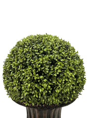 Shadow 32" Ball Topiary Faux Plant with Pedestal Pot - Outdoor Decor