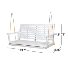 Sonnet Outdoor Porch Swing with Metal Chain - Outdoor Seating